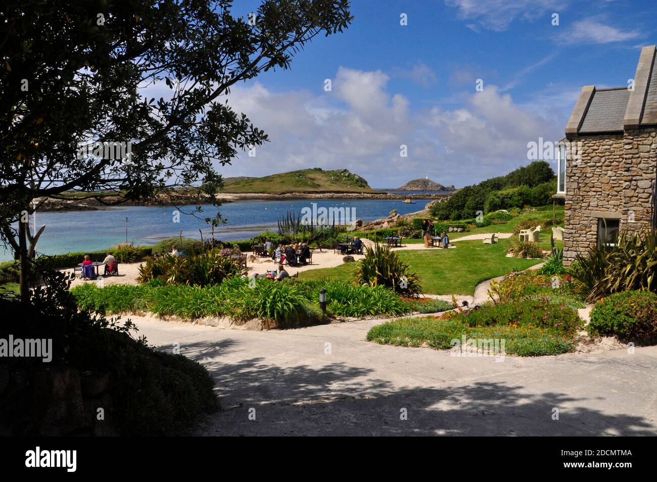 View from Lower Town on the island of St Martin's, Isles of Scilly,to