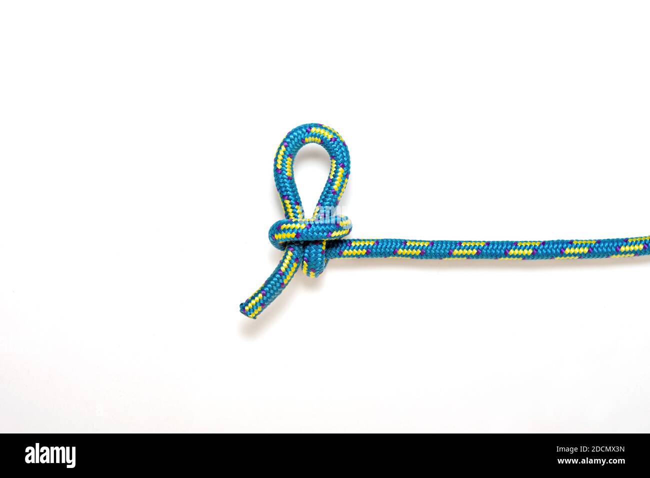 Slip knot on a white background Stock Photo