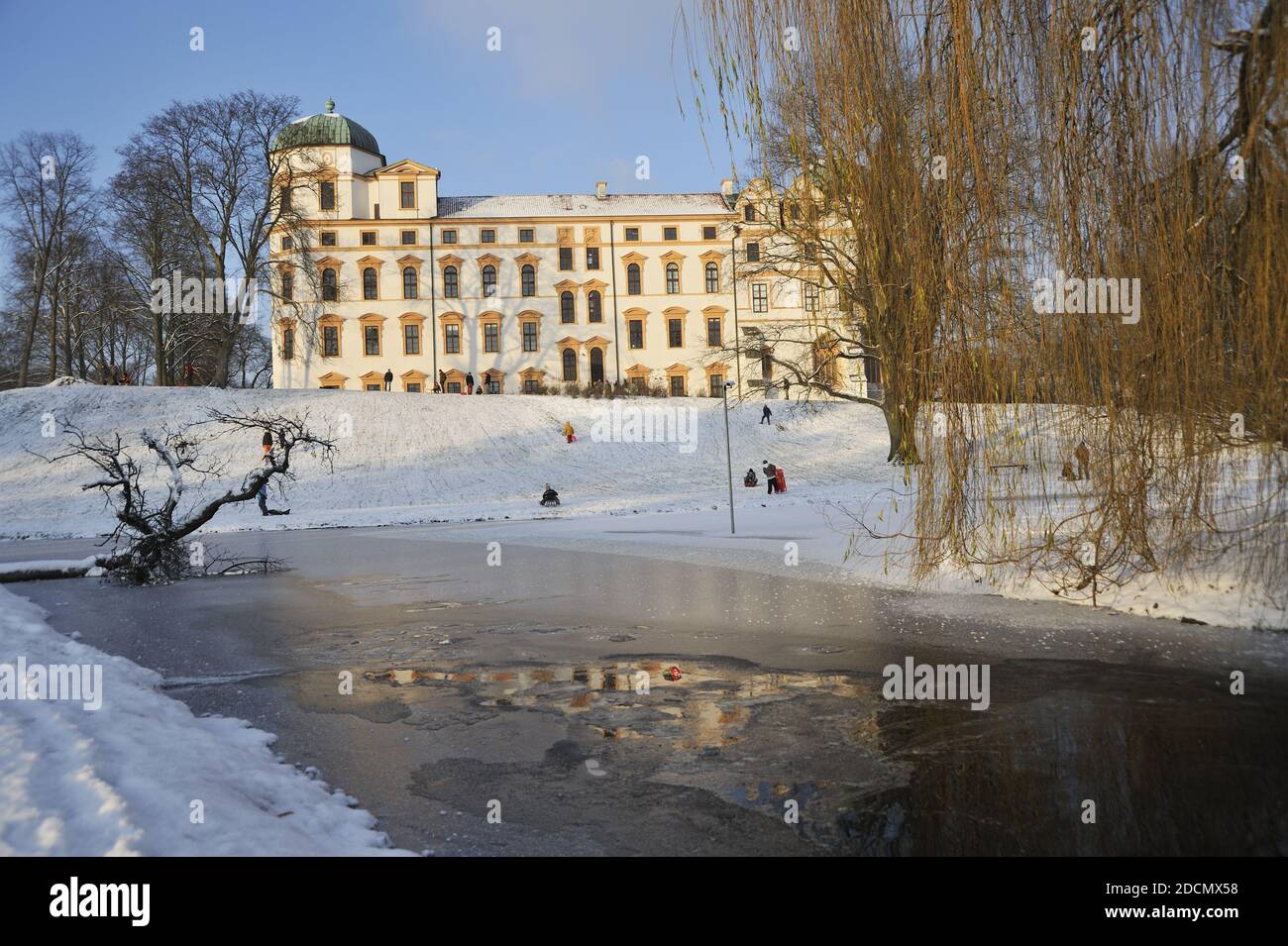Celle, Schloss im Winter Stock Photo