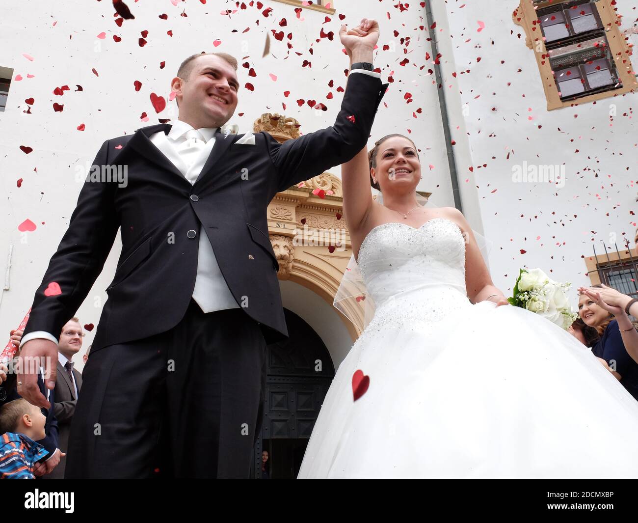 Celle, Hochzeit im Celler Schloss - Victor Weißgerber, Langenhagen und Tanja Kirchner, Celle Stock Photo