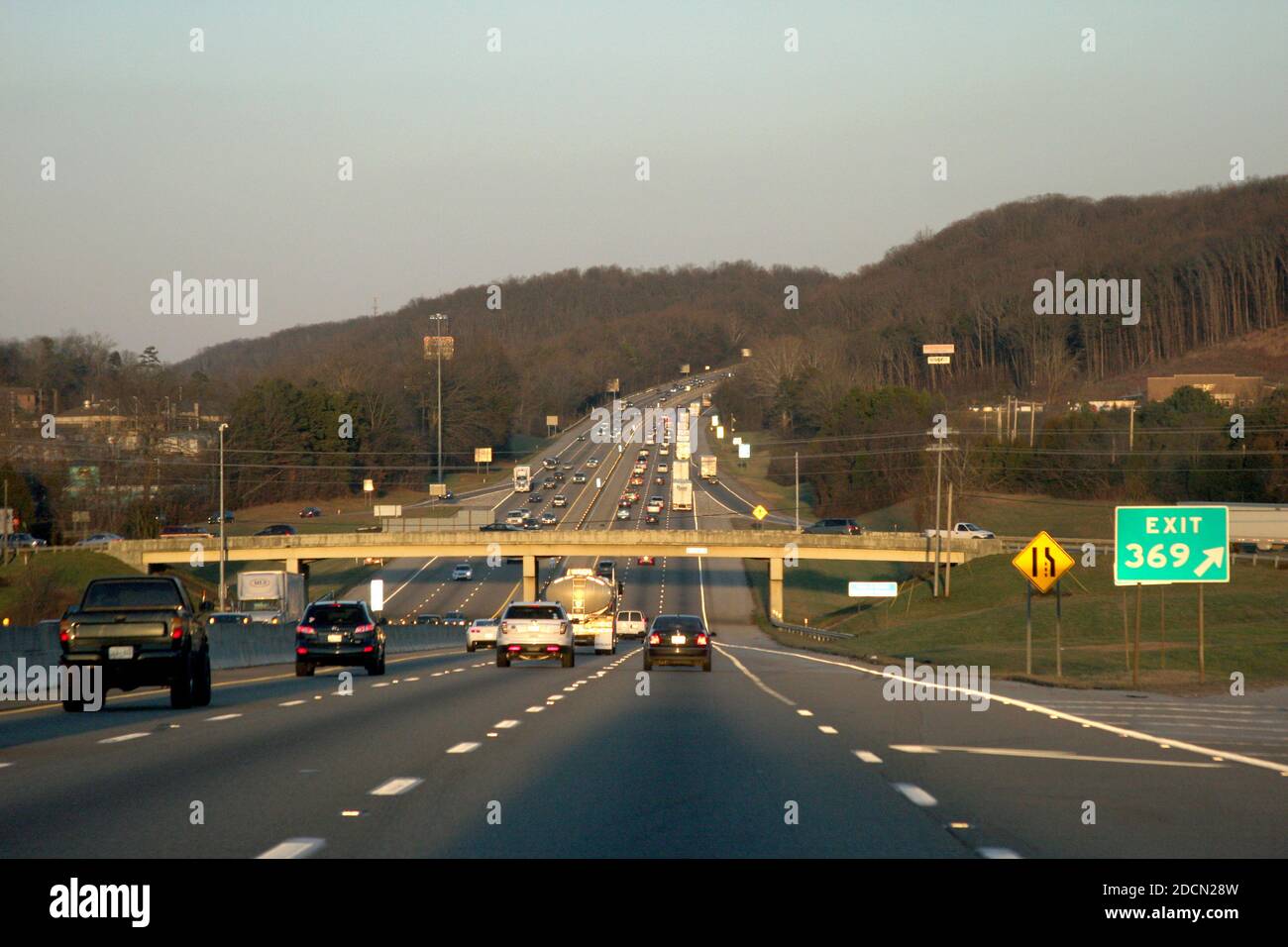 Highway in U.S.A. Stock Photo