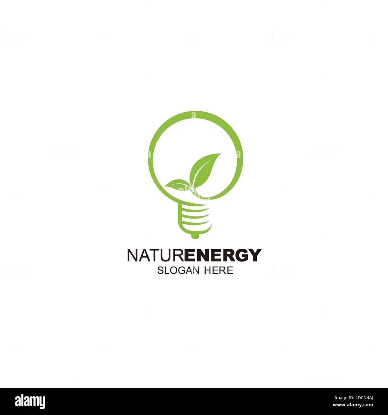 symbol icon nature energy logo design Stock Photo -