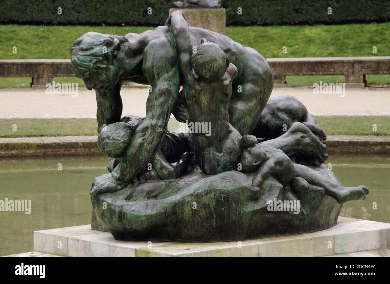 Auguste Rodin (1840-1917). French sculptor. Ugolino and his sons, 1901-1904. Bronze. Garden of Sculptures. Rodin Museum. Paris. France. Stock Photo