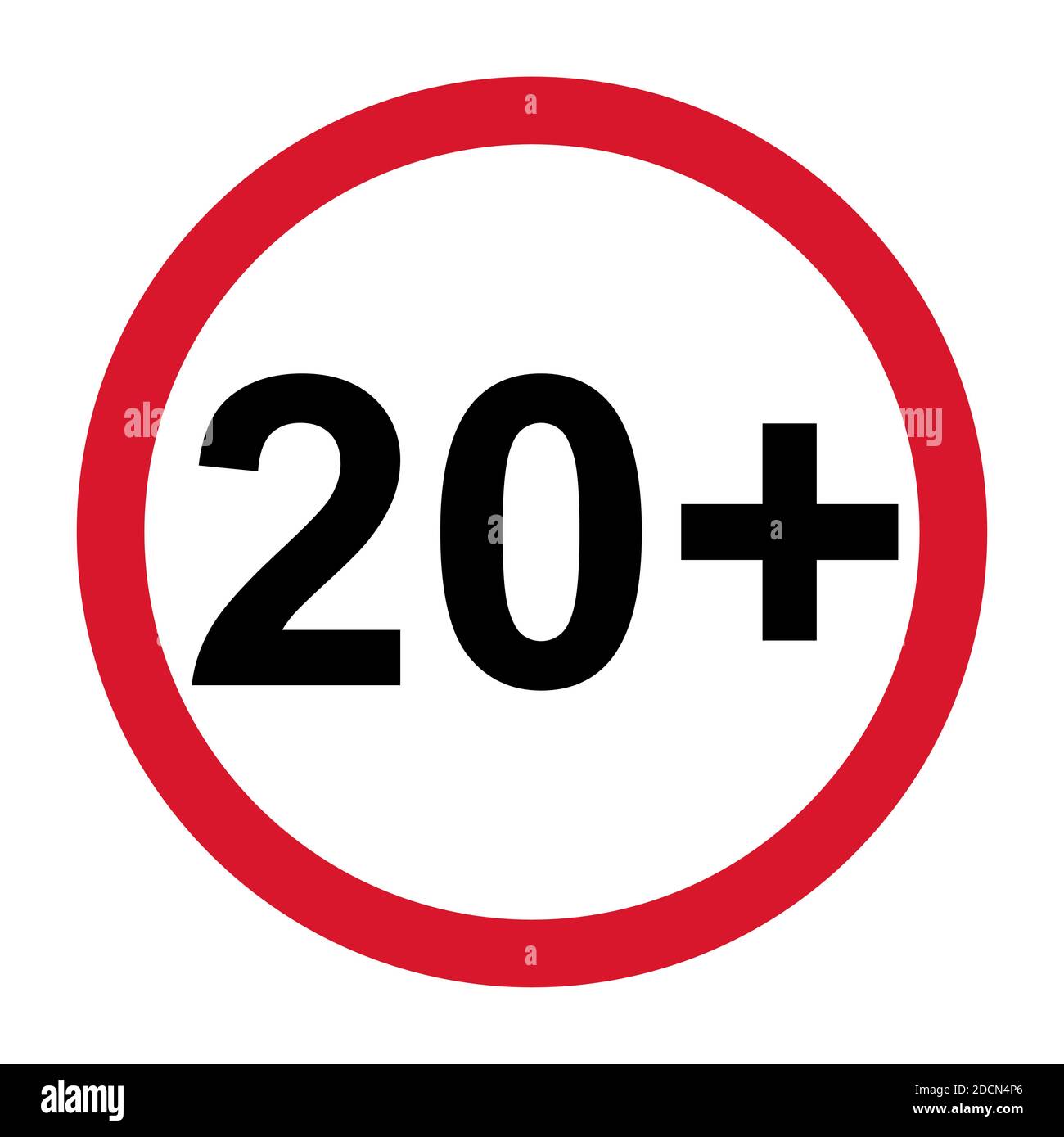 Age over 20 years Stock Vector Images - Alamy