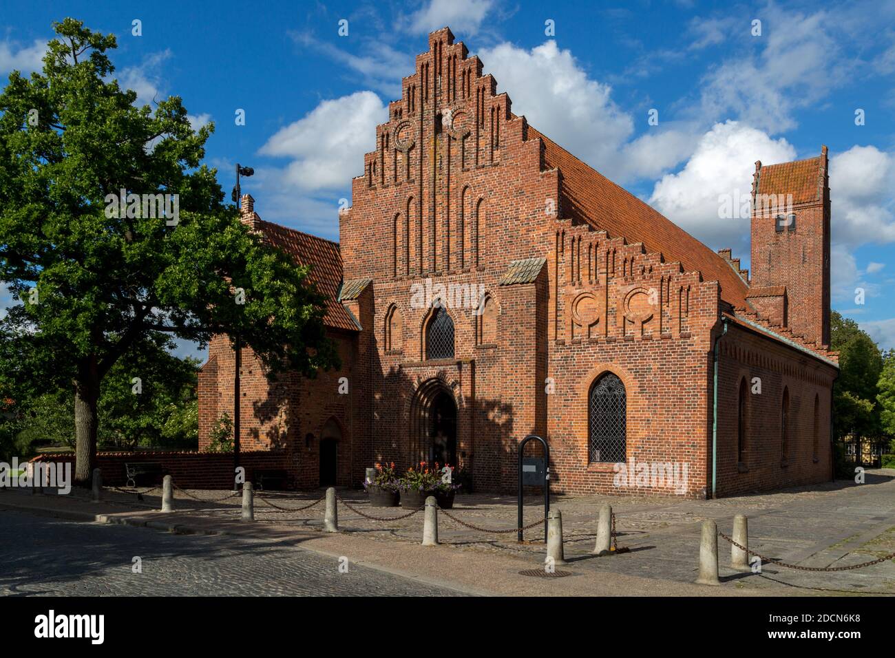 Medieval Greyfriars Abbey with St Peter church in historic Ystad, Sweden. Stock Photo