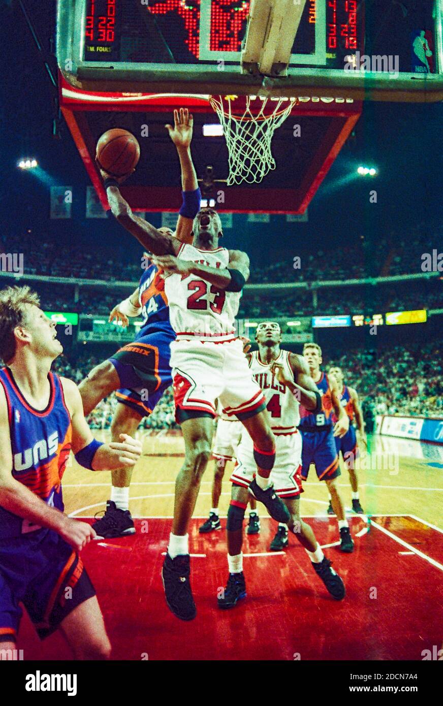 Michael Jordan during game 4 of the 1993 NBA Finals Stock Photo - Alamy