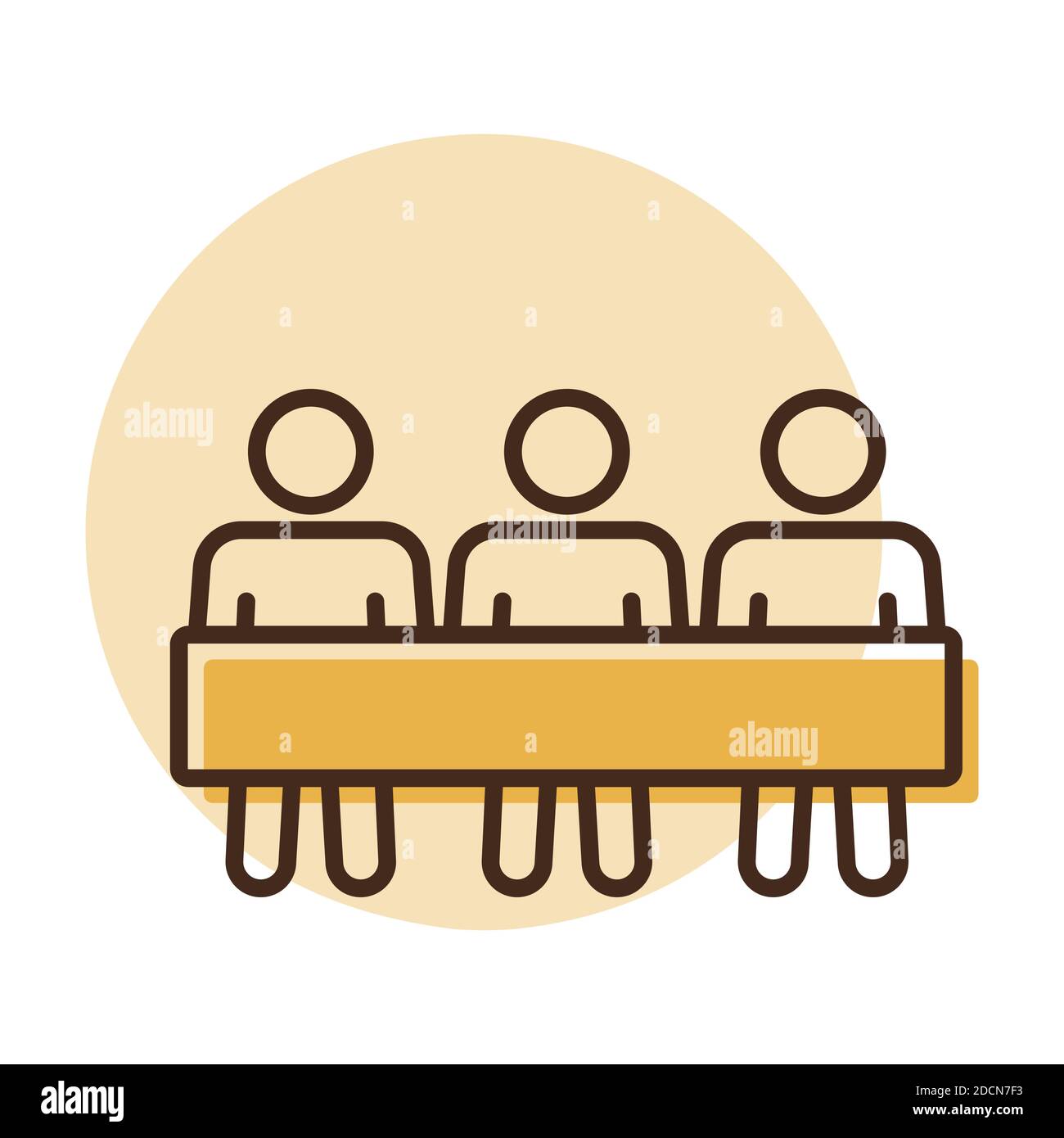 Group of protesting people with big placard vector icon. Demonstration ...