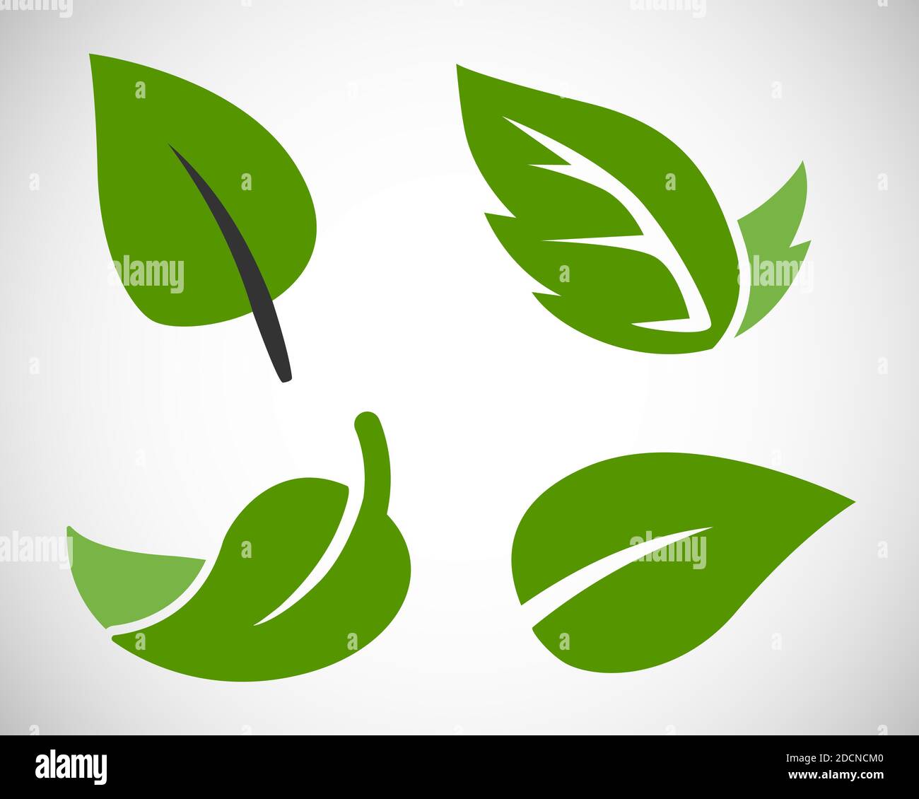 Different leaf icons and symbols for ecology or agriculture Stock Vector