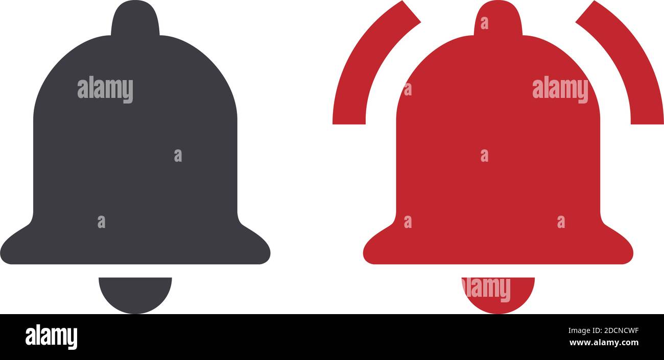 Ringing Bell Icon. White Icon On Red Circle. Royalty Free SVG, Cliparts,  Vectors, and Stock Illustration. Image 63402423.