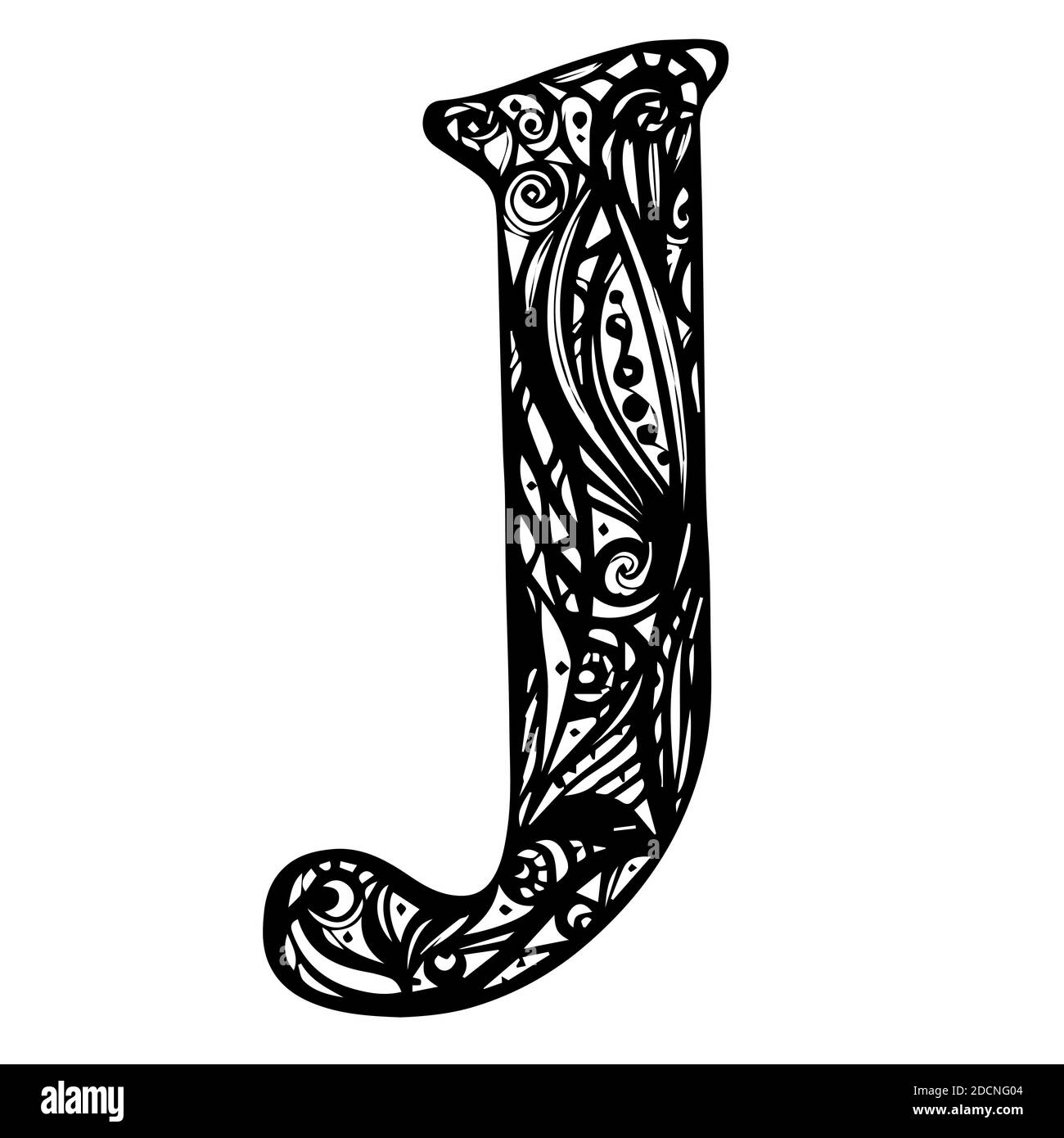 Floral initial capital letter J. Vector Hand Drawn floral J monogram or  logo. Letter J with Flowers and Branches. Floral Design. Design Vector  Stock Vector Image & Art - Alamy