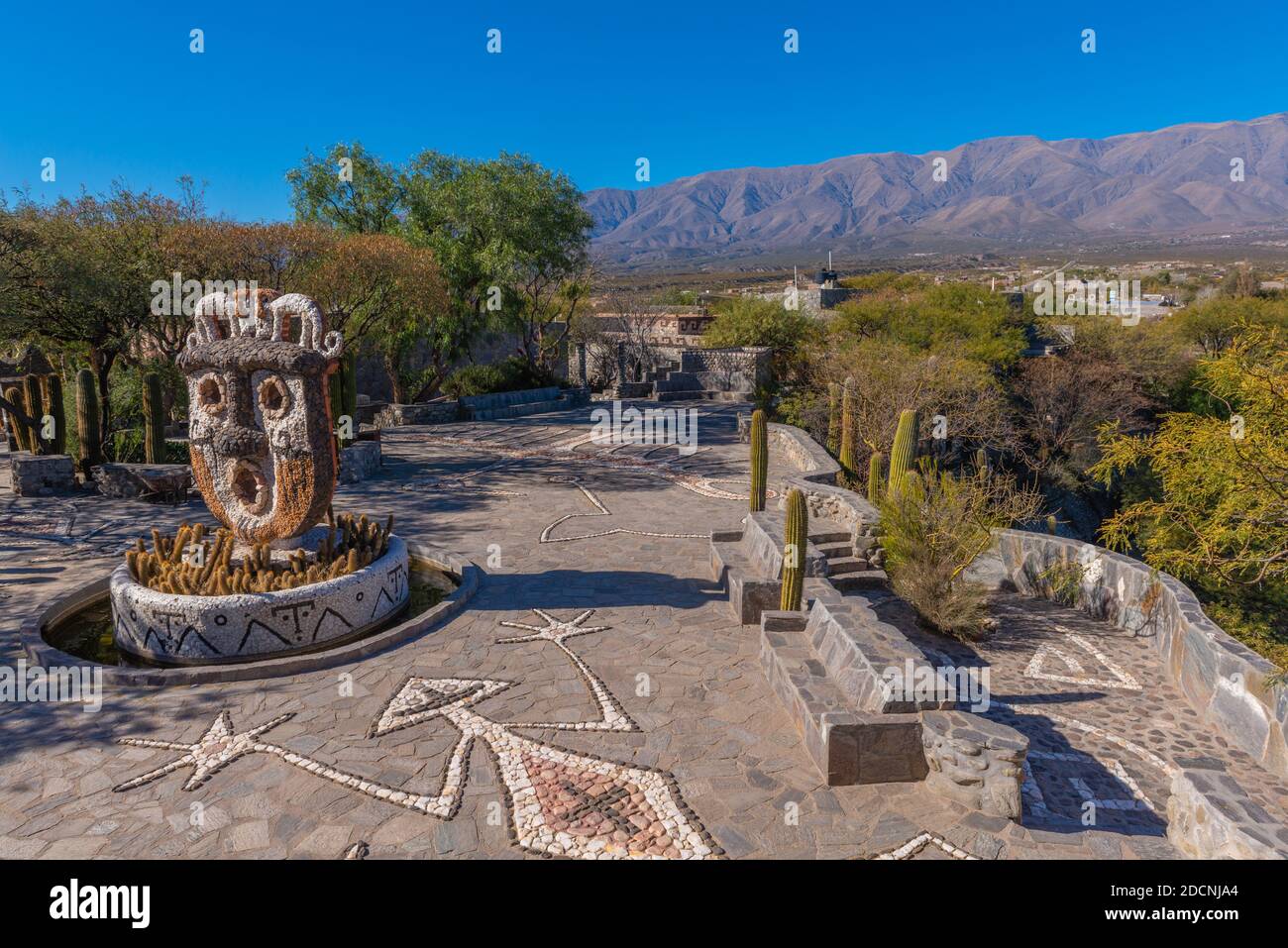 "Máscara de la Pachamama" or "Mask of Pachamama", Museo de la Pachamama,  Amaichá del Valle, Province Tucamán, Northwest Argentina, Latin America Stock Photo