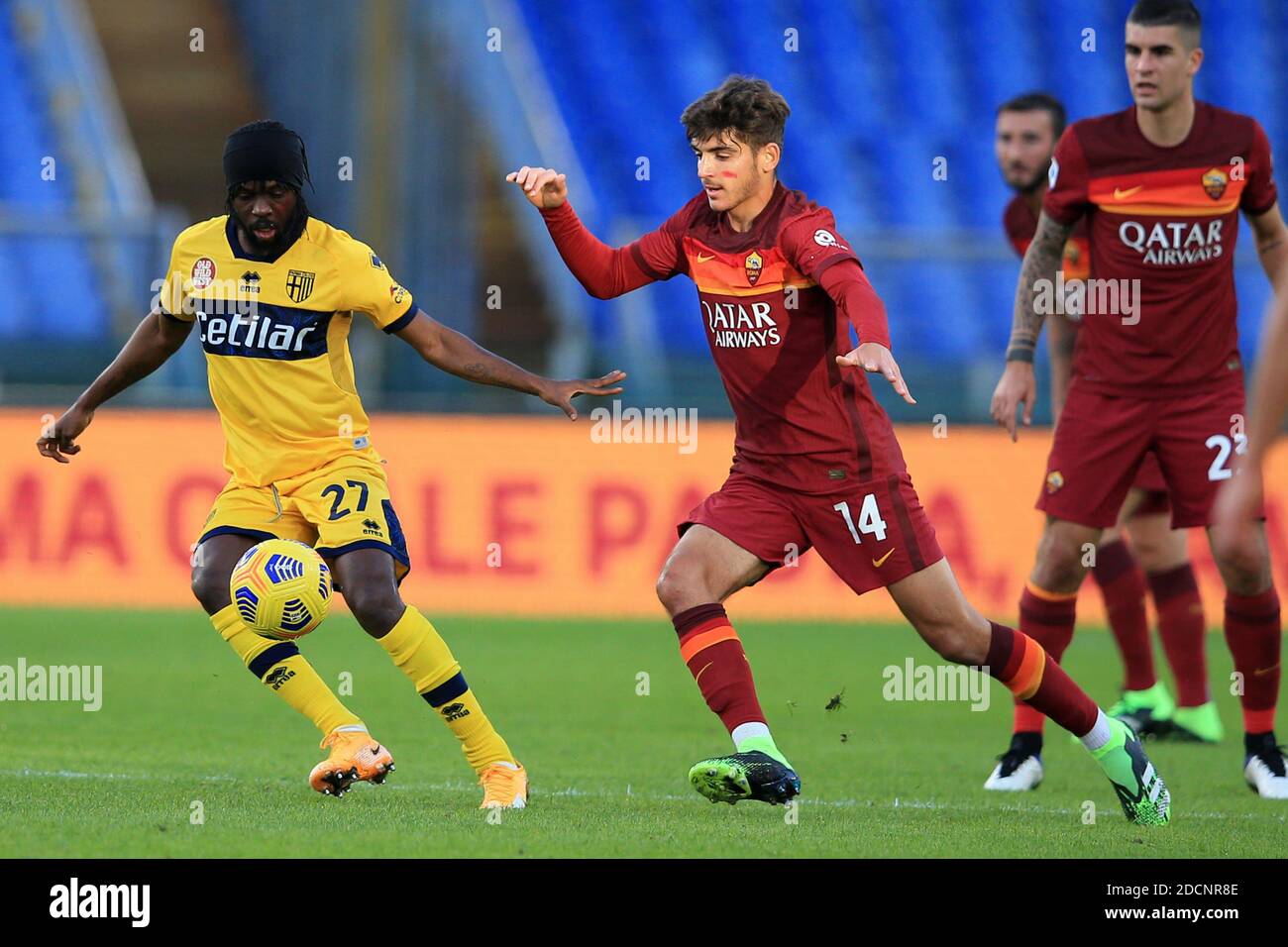 Rome, Italy. 22nd Nov, 2020. Gervinho (Parma) in action during the Serie A Tim match between AS Roma and Parma Calcio 1913 at Stadio Olimpico on November 22, 2020 in Rome, Italy. (Photo by Giuseppe Fama/Pacific Press) Credit: Pacific Press Media Production Corp./Alamy Live News Stock Photo