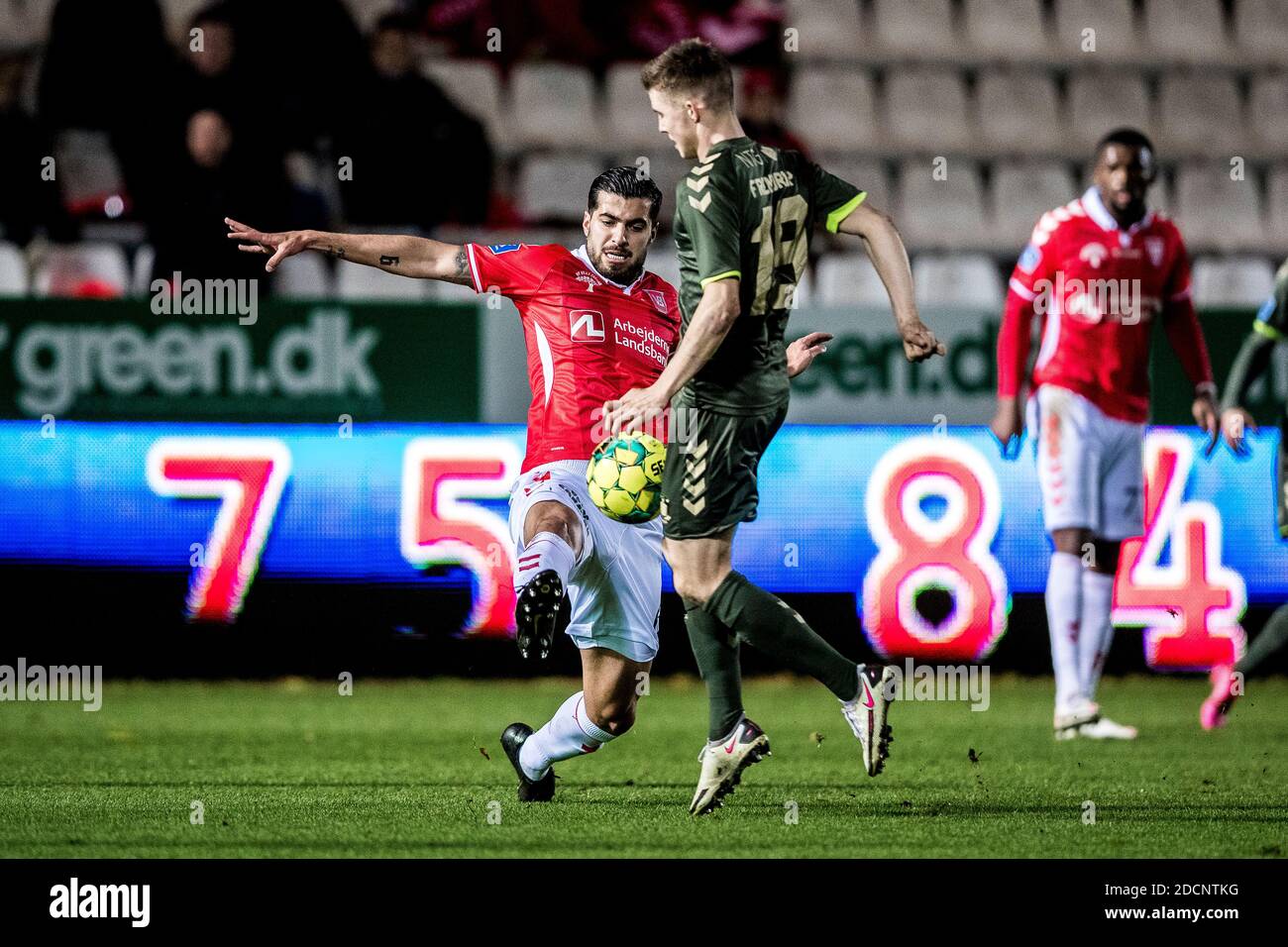 Vejle, Denmark. 22nd Nov, 2020. Saeid Ezatolahi (6) of Vejle Boldklub seen  during the 3F Superliga match between Vejle Boldklub and Brondby IF at  Vejle Stadion in Vejle. (Photo Credit: Gonzales Photo/Alamy