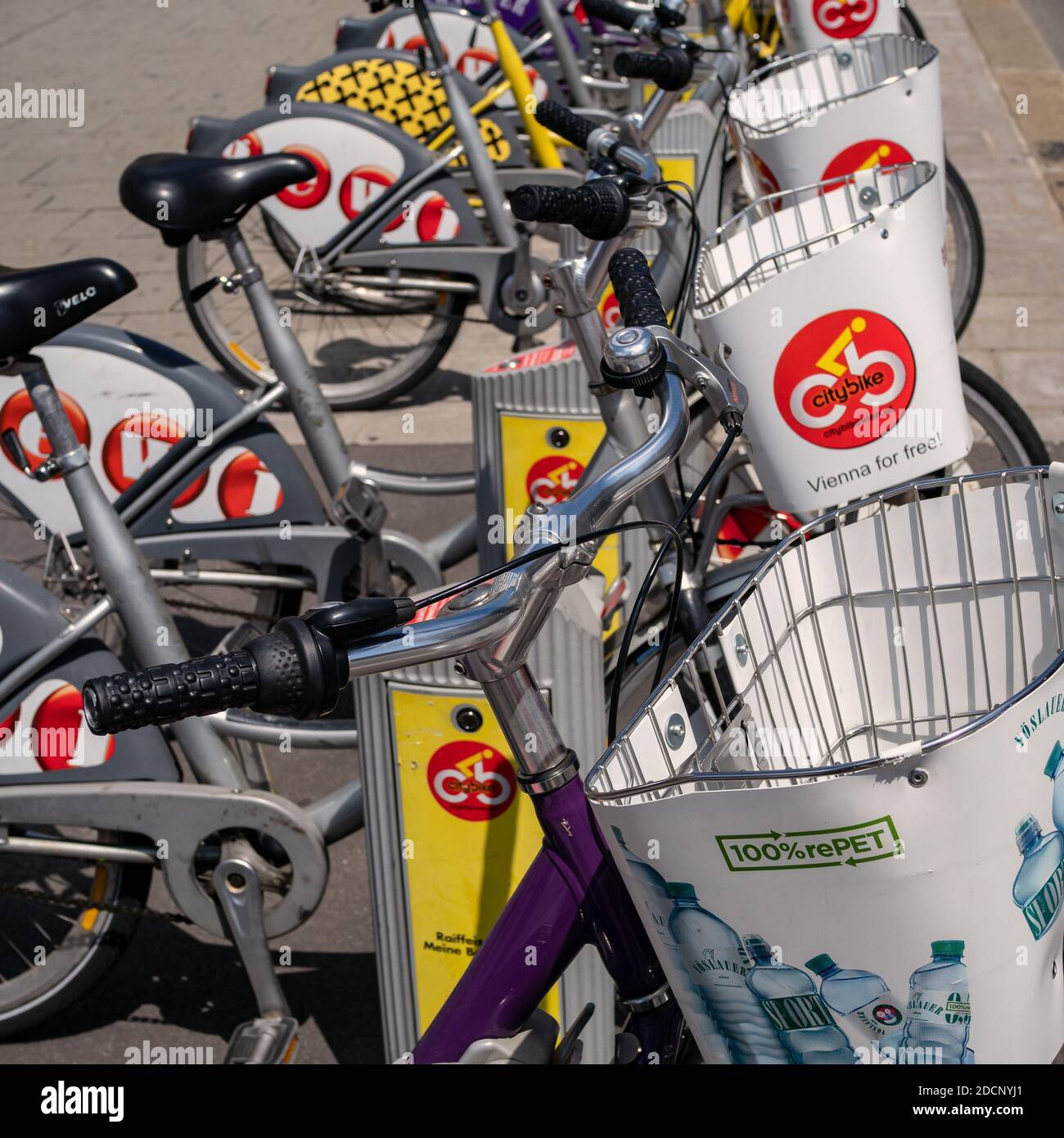 VIENNA, AUSTRIA: Citybike Wien rental bike station with rental bikes Stock  Photo - Alamy