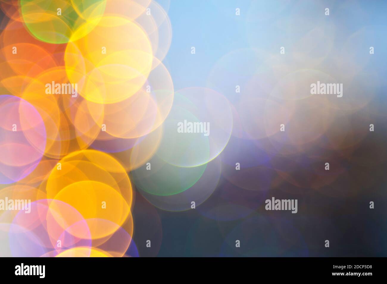 Christmas lights defocused Stock Photo