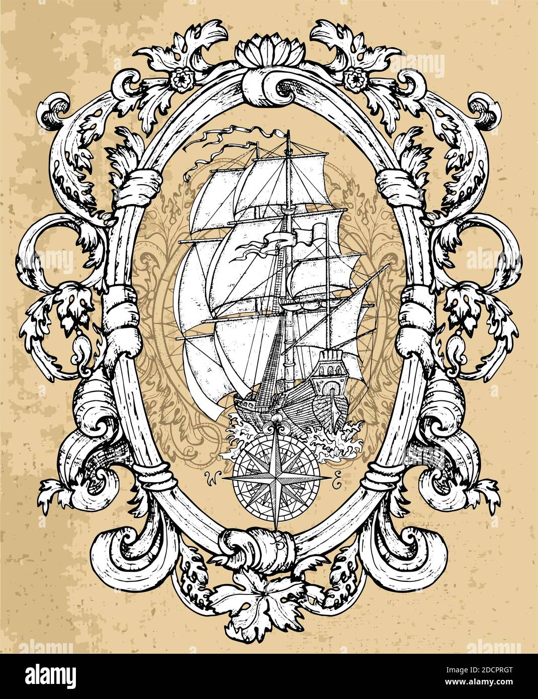 Victorian ship vector hi-res stock photography and images - Alamy