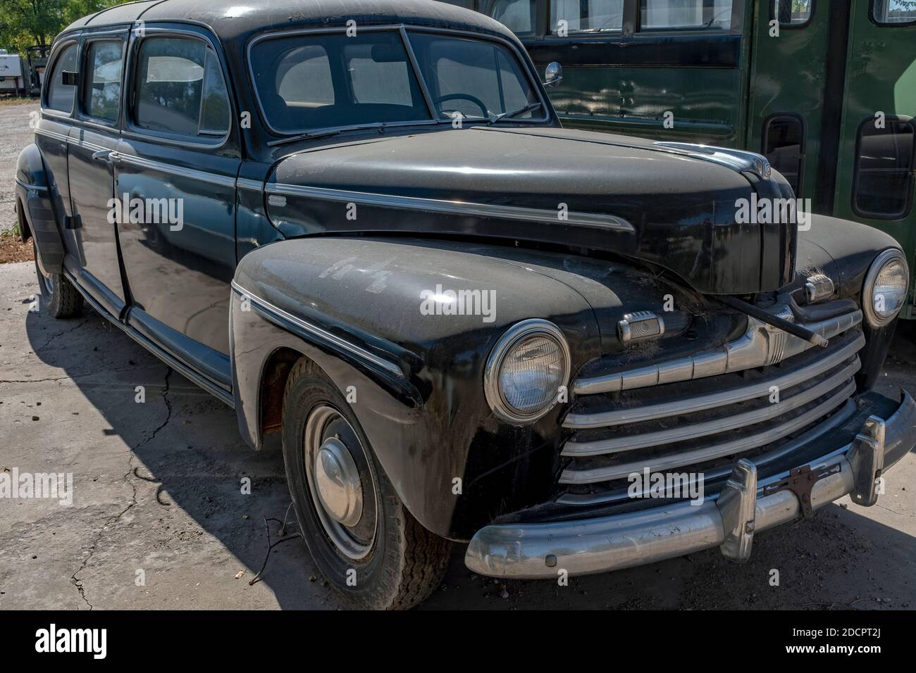 vintage Ford 4 door hardtop: "Mercury Eight" probably 2nd generation Stock -