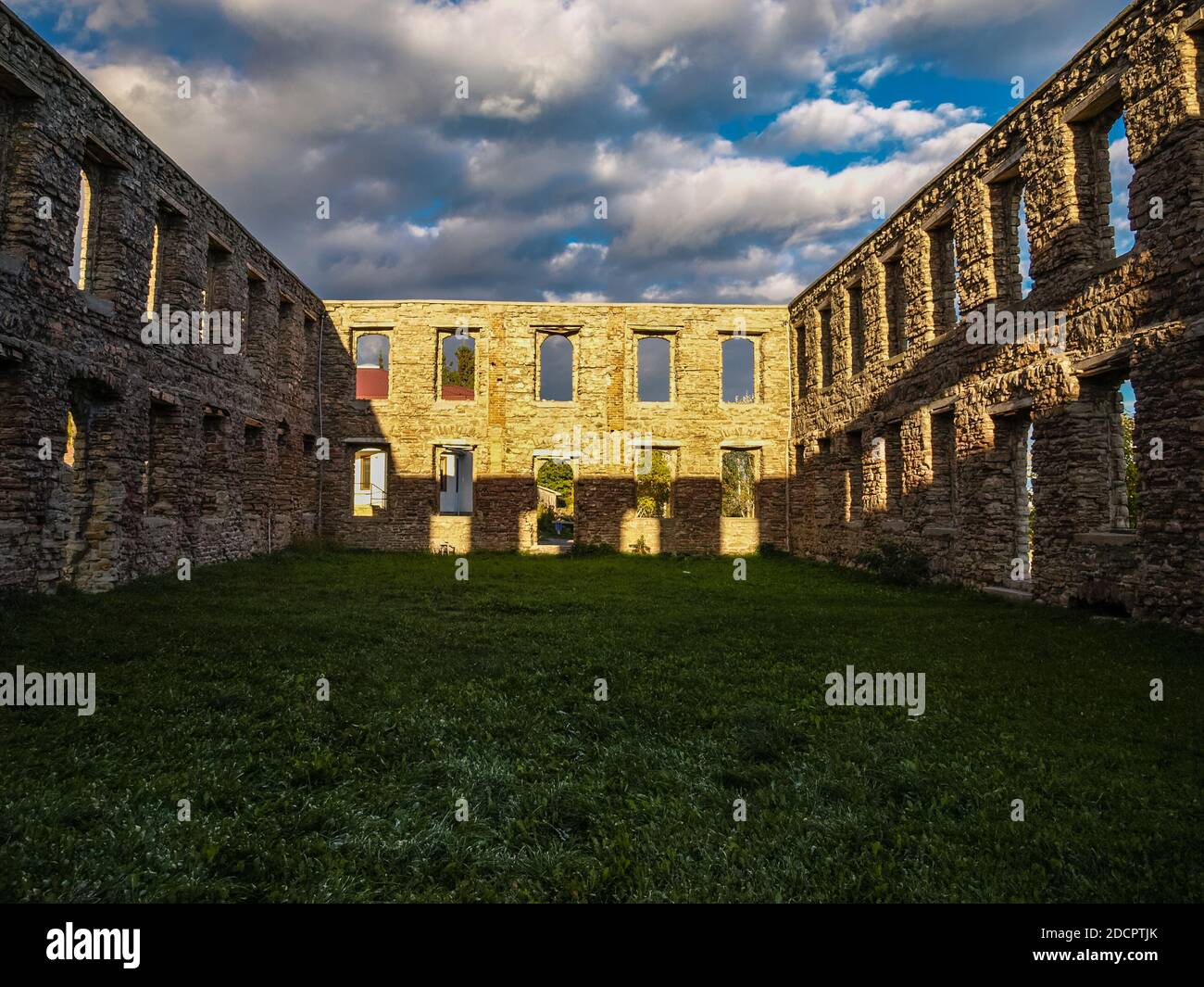 Old prison at Manitowaning, Manitoulin Island, ON, Canada Stock Photo