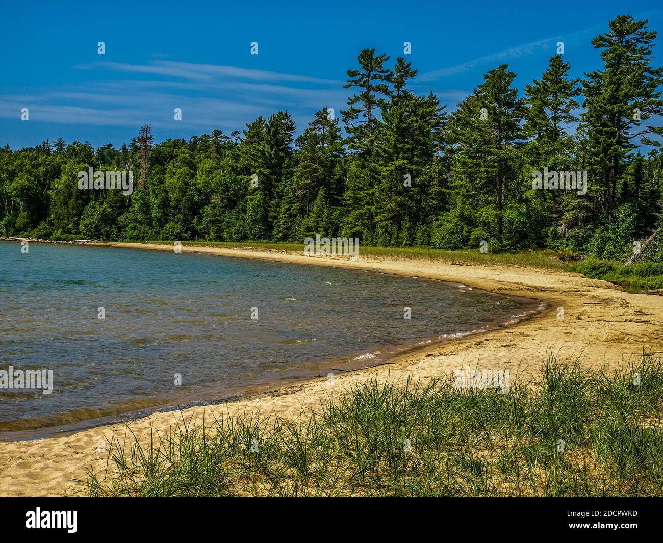 Lake Superior, the world's biggest fresh water lake, ON, Canada Stock