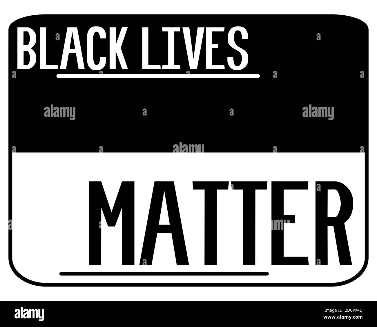 Black lives matters background. Black citizens are fighting for equality. The social problems of racism. white background. Stock Photo