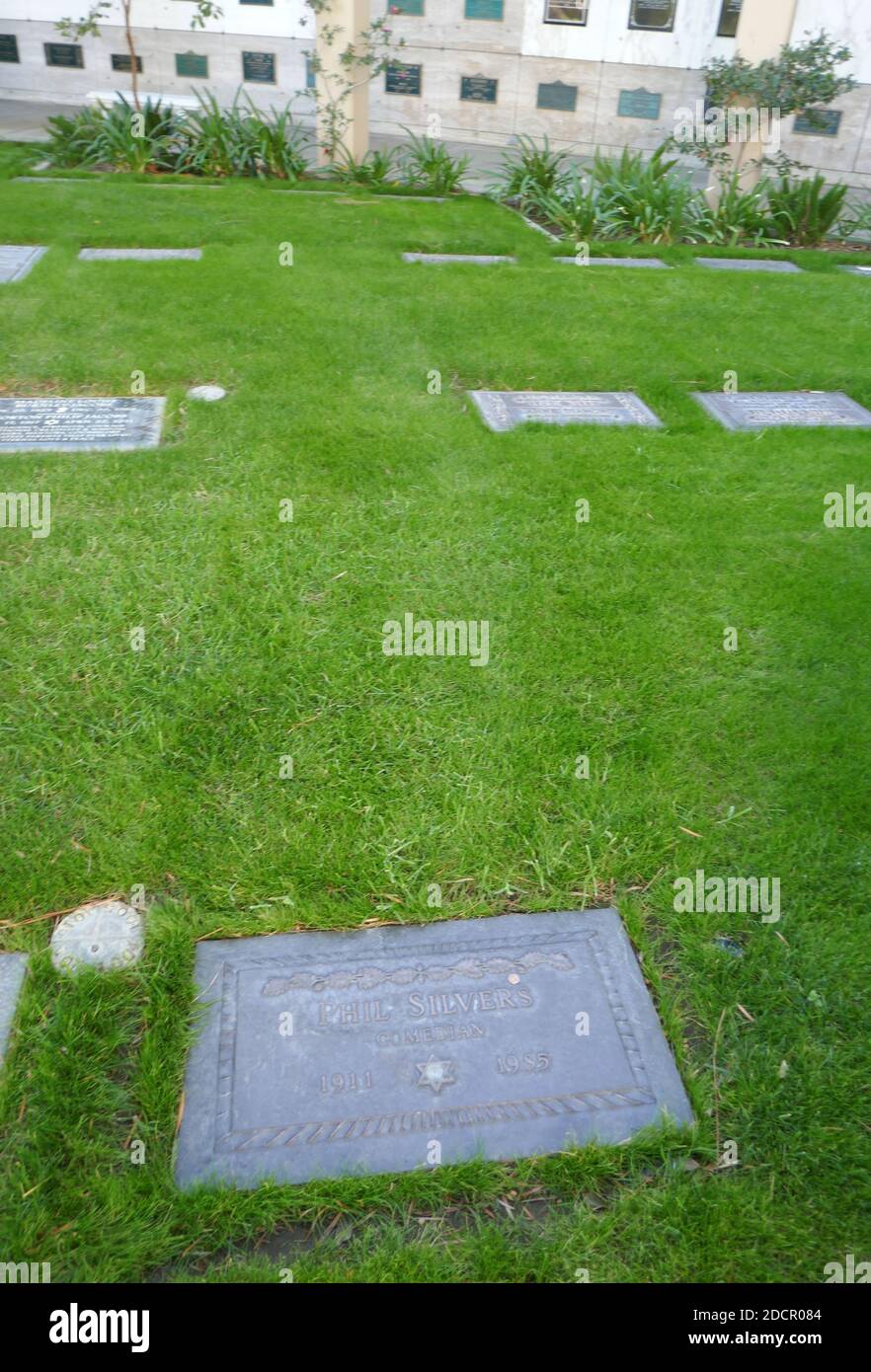 Los Angeles, California, USA 17th November 2020 A general view of atmosphere of comedian/actor Phil Silvers Grave at Mount Sinai Cemetery Hollywood Hills on November 17, 2020 in Los Angeles, California, USA. Photo by Barry King/Alamy Stock Photo Stock Photo