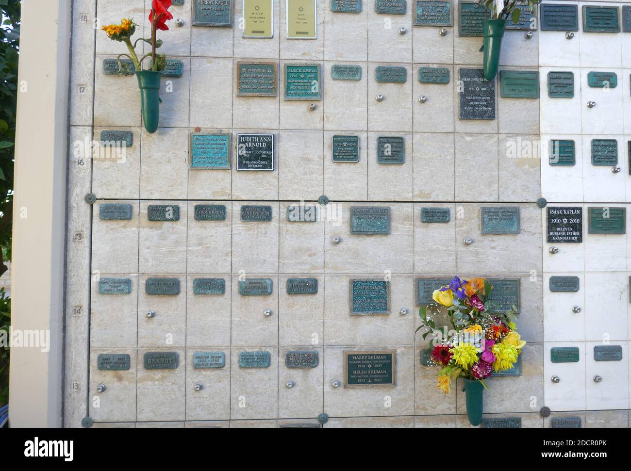 Los Angeles, California, USA 17th November 2020 A general view of atmosphere of actor Norman Fell's Grave at Mount Sinai Cemetery Hollywood Hills on November 17, 2020 in Los Angeles, California, USA. Photo by Barry King/Alamy Stock Photo Stock Photo