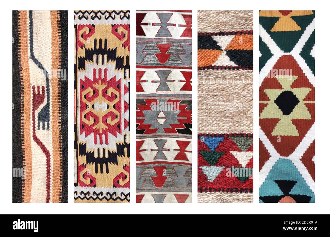 Set of vertical or horizontal banners with textures of berber