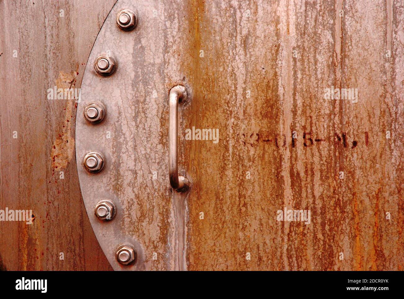 Industrial shapes brown, rustic and rusty tones Stock Photo