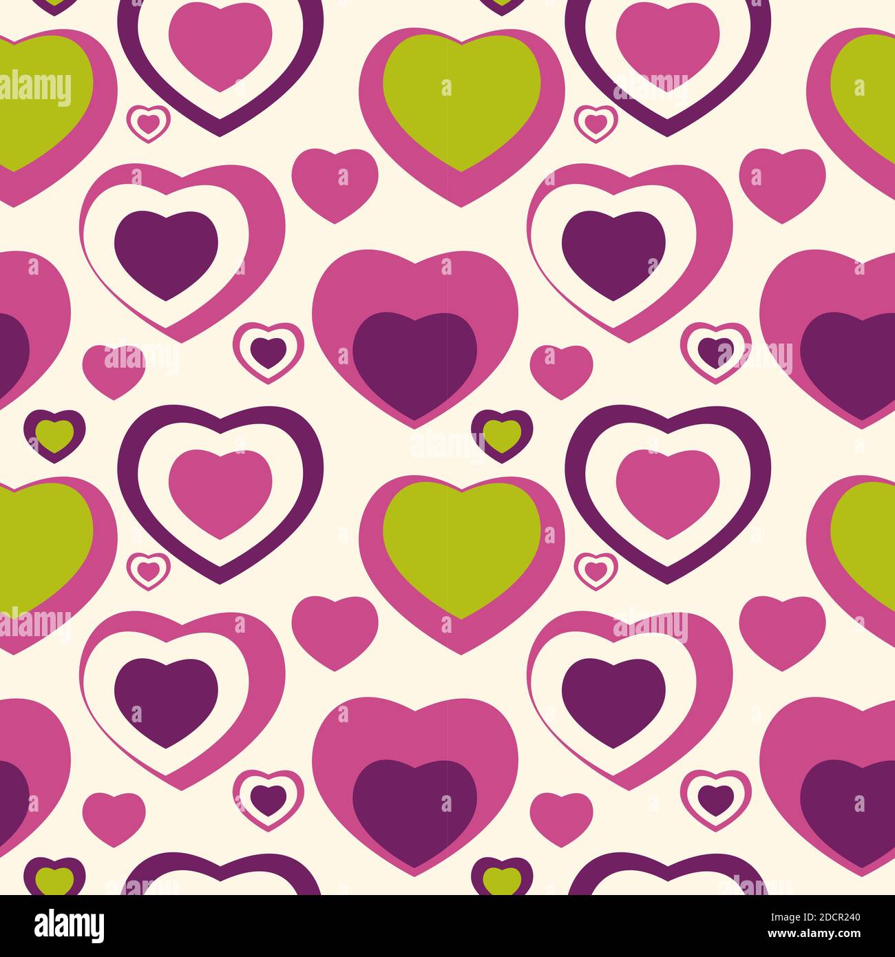 Heart Love Seamless Pattern Background Illustration Stock Photo - Alamy