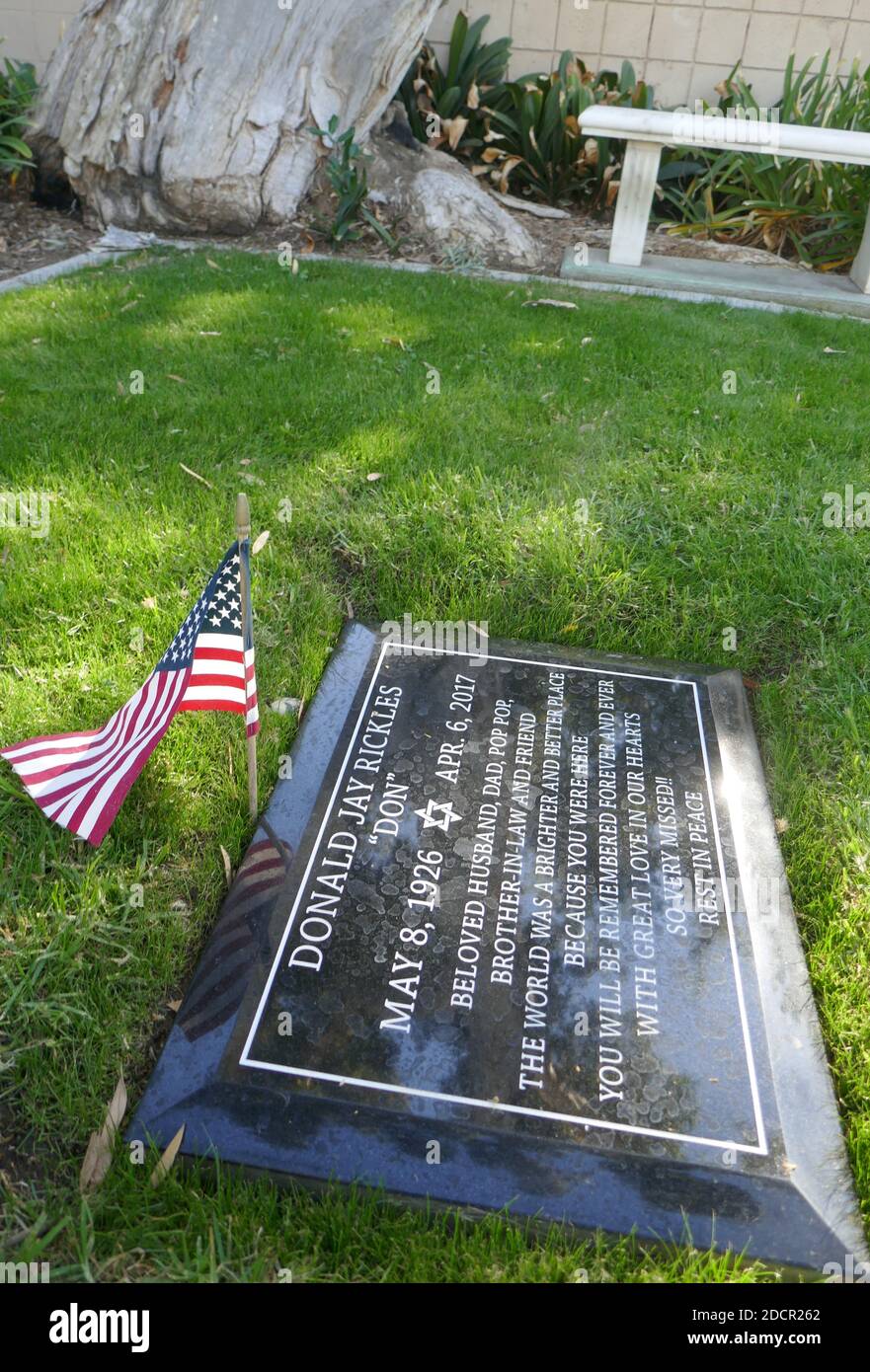 Los Angeles, California, USA 17th November 2020 A general view of atmosphere of comedian Don Rickles Grave at Mount Sinai Cemetery Hollywood Hills on November 17, 2020 in Los Angeles, California, USA. Photo by Barry King/Alamy Stock Photo Stock Photo