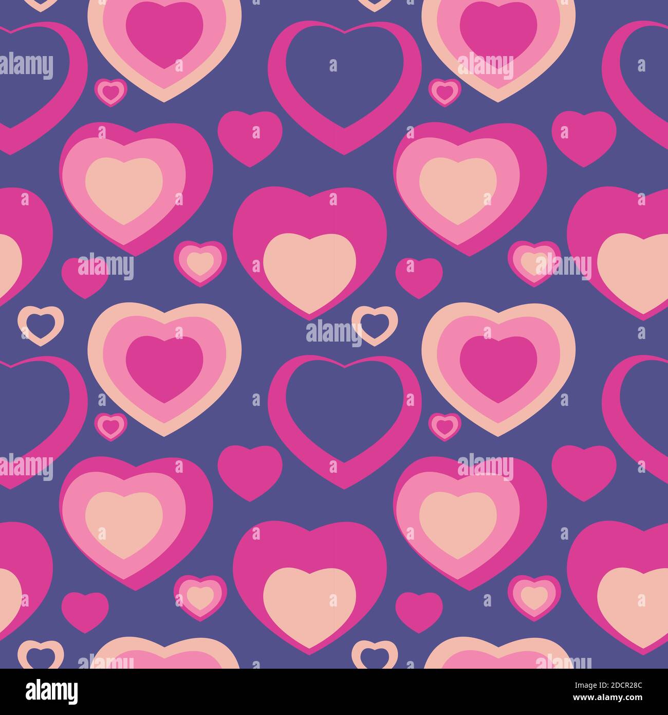 Heart Love Seamless Pattern Background Illustration Stock Photo - Alamy