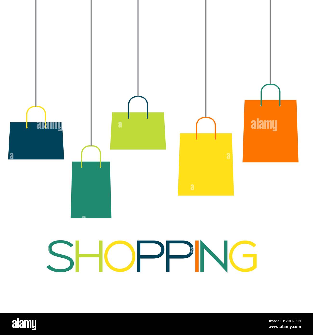 Shopping Bag Design Background. Illustration Stock Photo - Alamy