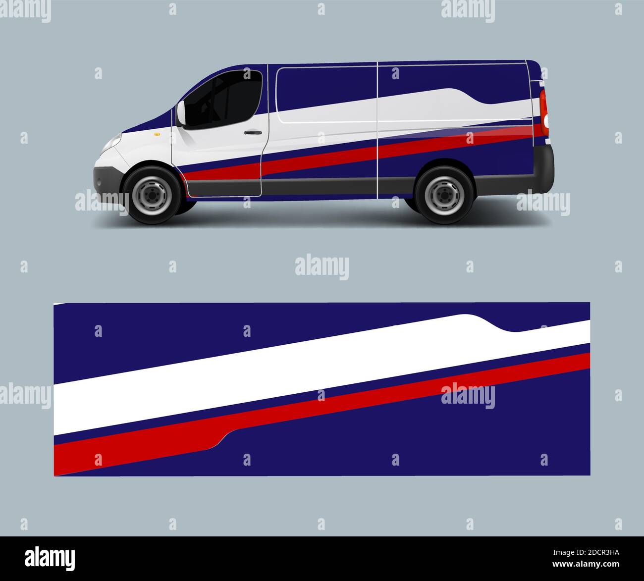 Simple Custom Van Patterns modern simple design for van graphics vinyl wrap template vector Stock ...