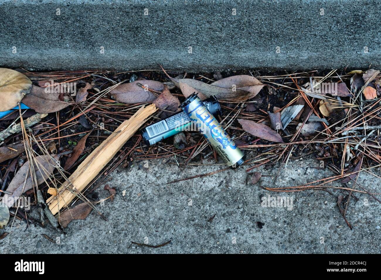 Pre-roll tubes for consumer-ready strain-specific flavored marijuana joints  sold online or through a dispensary; Jetpacks and Cru Littles brands Stock  Photo - Alamy