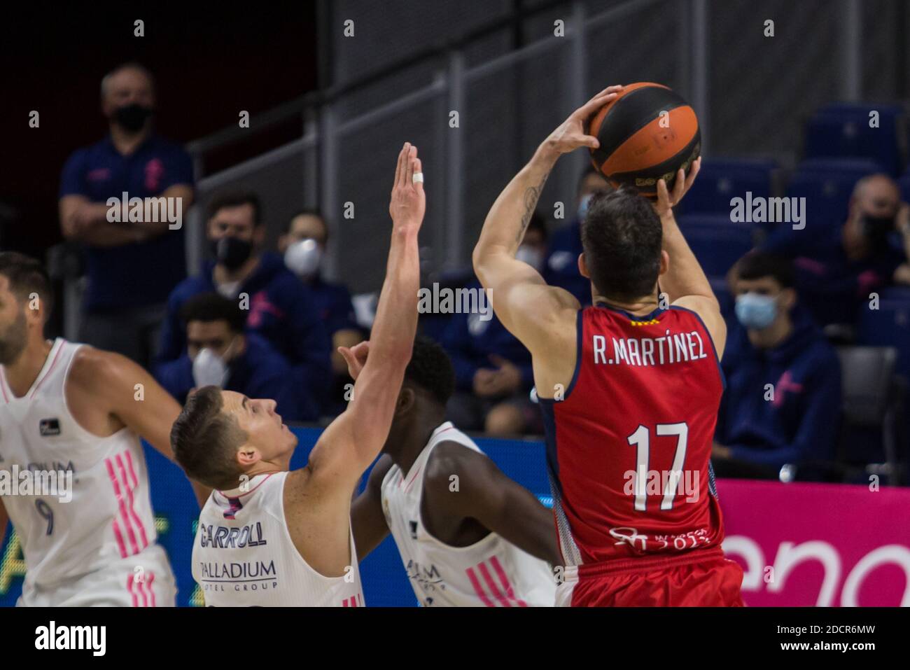 Madrid, Spain. 22nd Nov, 2020. Rafa Martínez during Real Madrid victory over BAXI Manresa (100 - 78) in Liga Endesa regular season game (day 12) celebrated in Madrid (Spain) at Wizink Center. November 22nd 2020. (Photo by Juan Carlos García Mate/Pacific Press) Credit: Pacific Press Media Production Corp./Alamy Live News Stock Photo