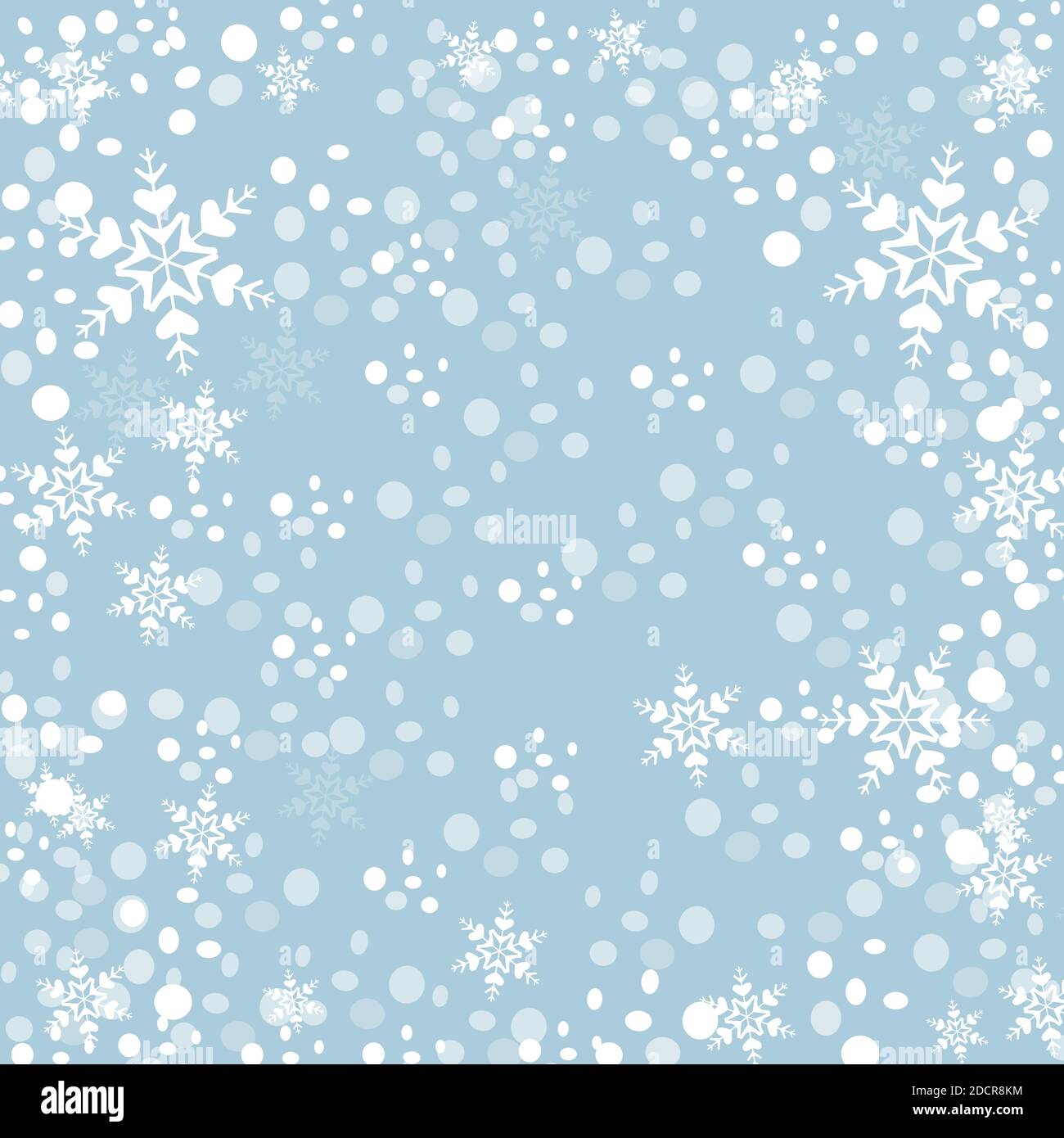 Abstract winter background. Blue color and snowflakes Stock Vector ...