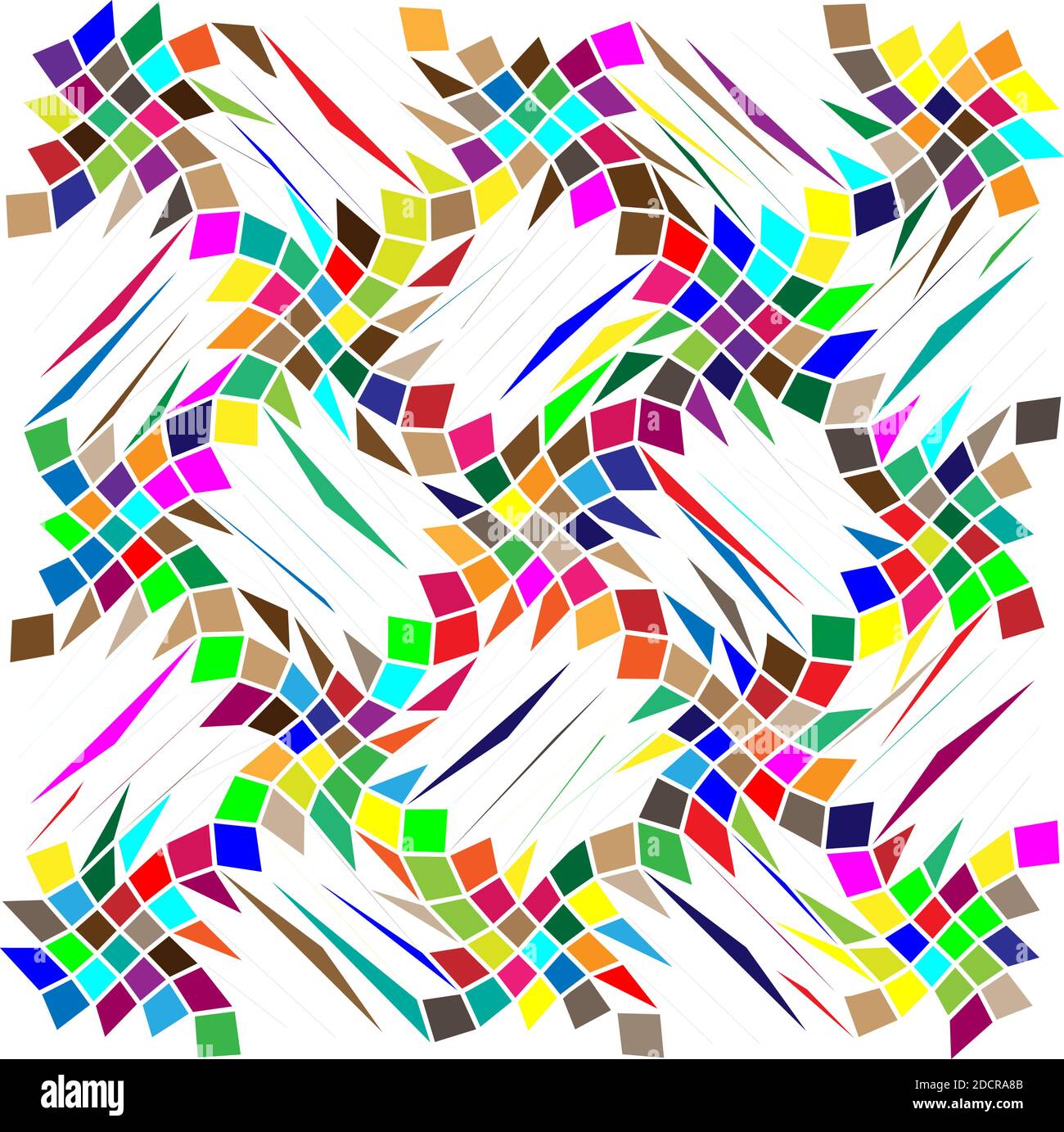 Random generative abstract art. Distorted, deformed, Chaotic, chaos ...