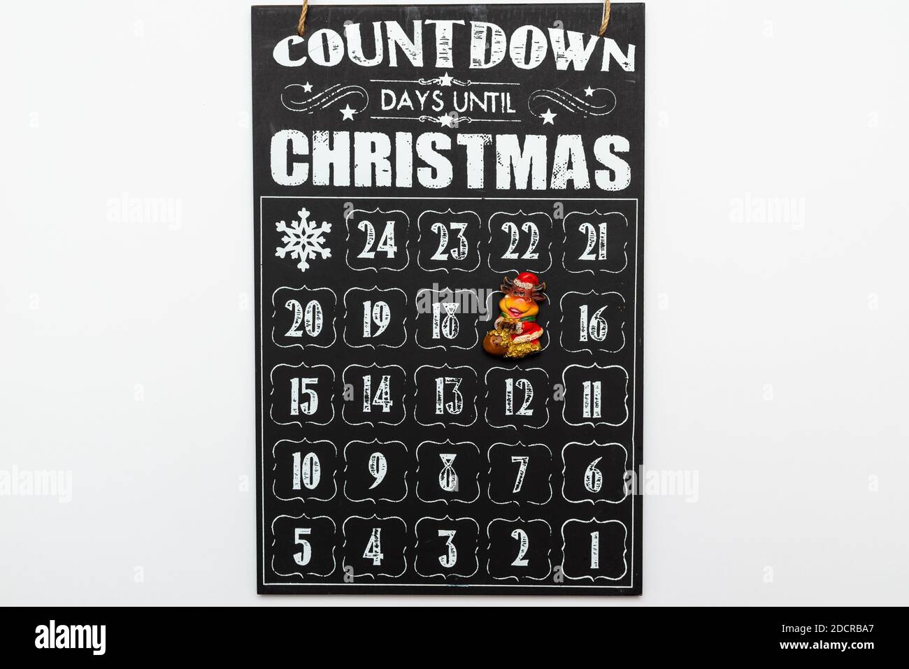 Kinnerton milk chocolate Peppa Pig advent calendar isolated on