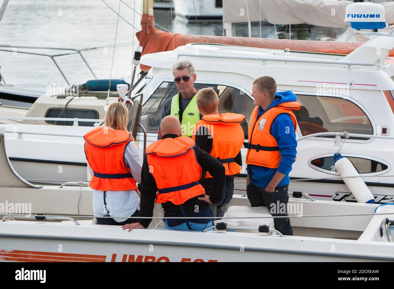 Young people are taught maritime knowledge Stock Photo Alamy