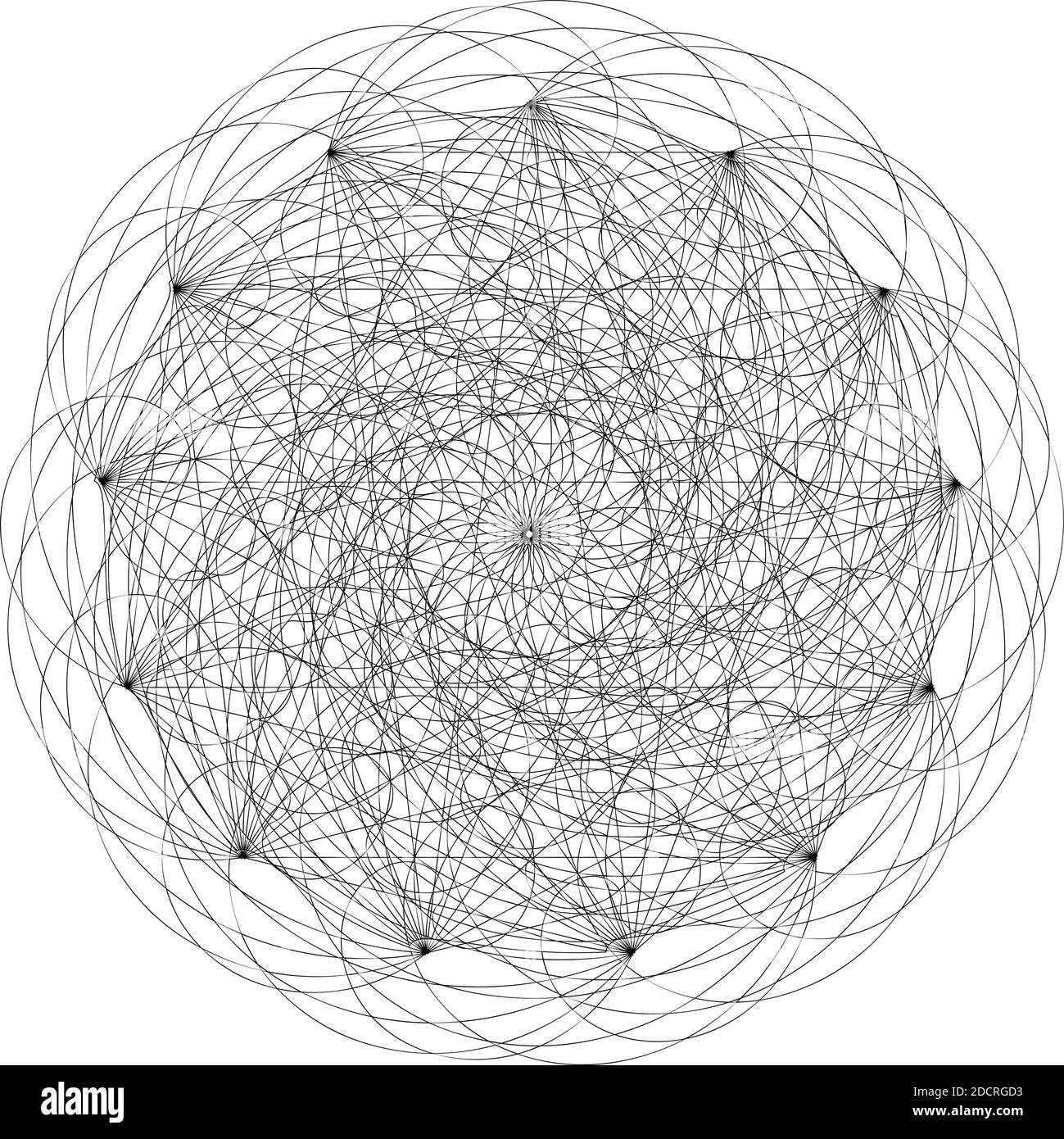 Squiggly random sketch, sketchy random lines. Tangled lines. Knot ...