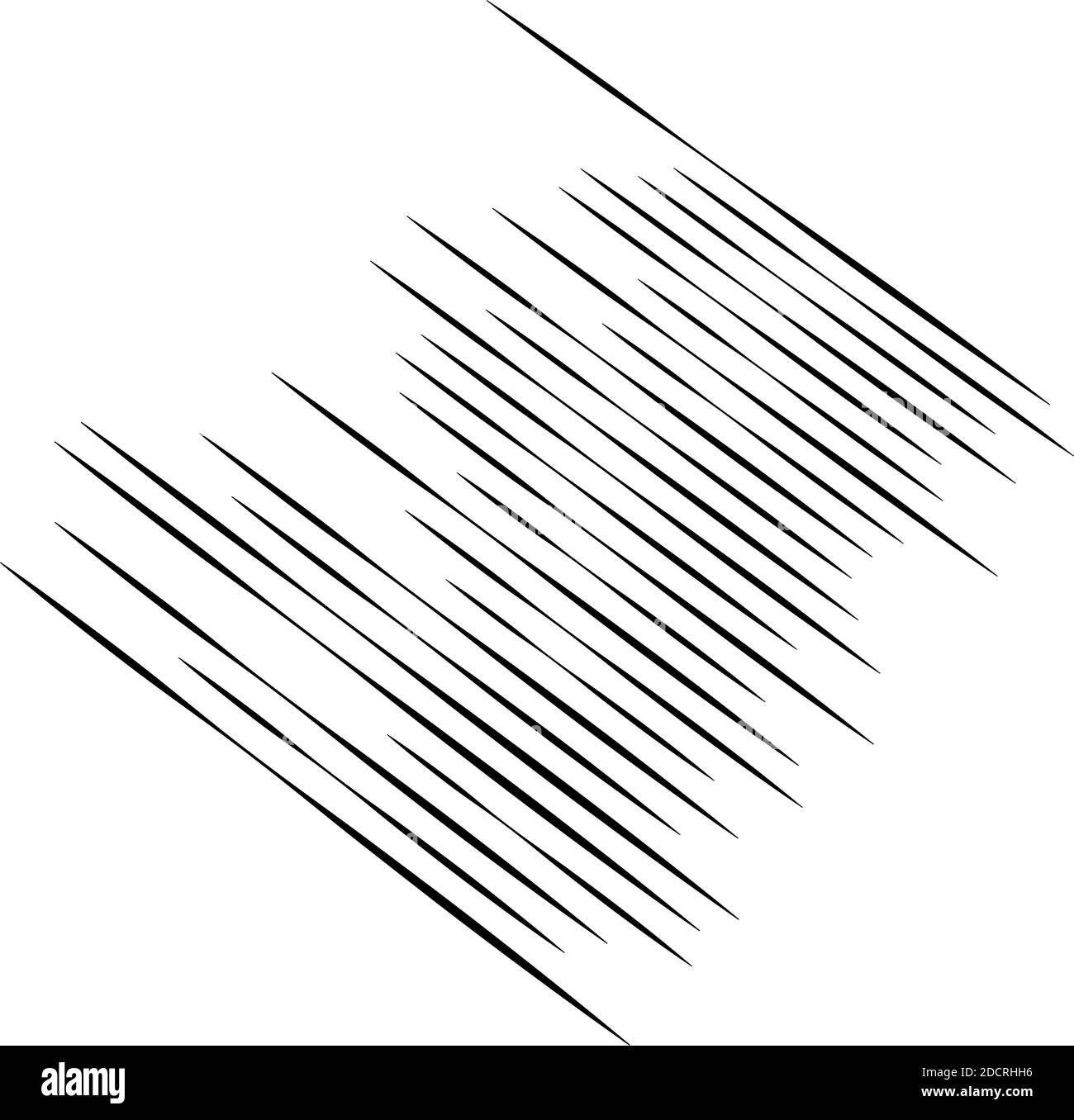 Parallel straight lines, stripes in perspective, 3d Stock