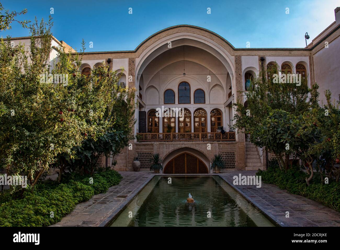 Boroujerdi house, traditional persian house, Qajari style, Kashan