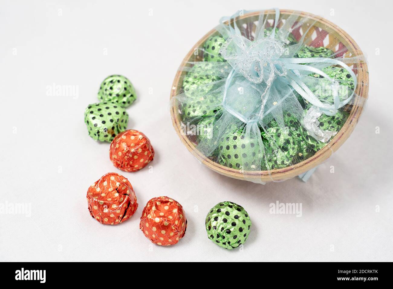 Assorted chocolates packed in bag Stock Photo Alamy