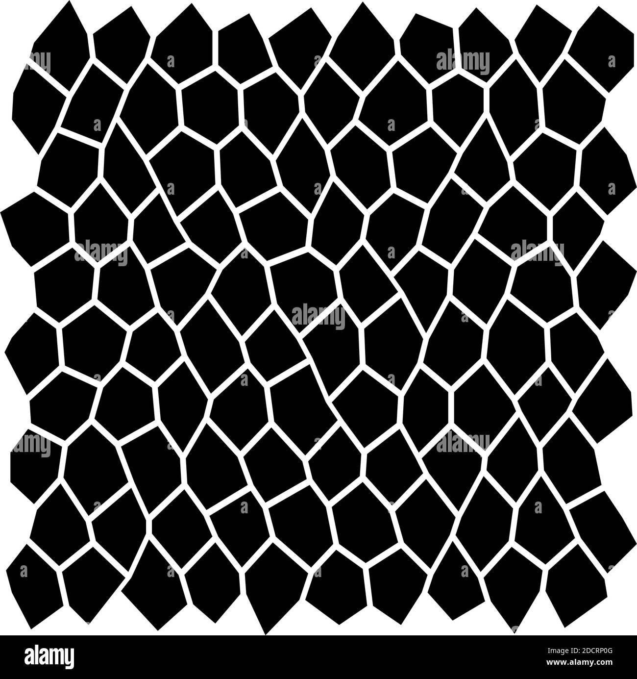 Tessellation, Random, Irregular Mosaic tiles, Stones, Stonework Pattern, Background - Stock vector illustration, clip-art graphics Stock Vector