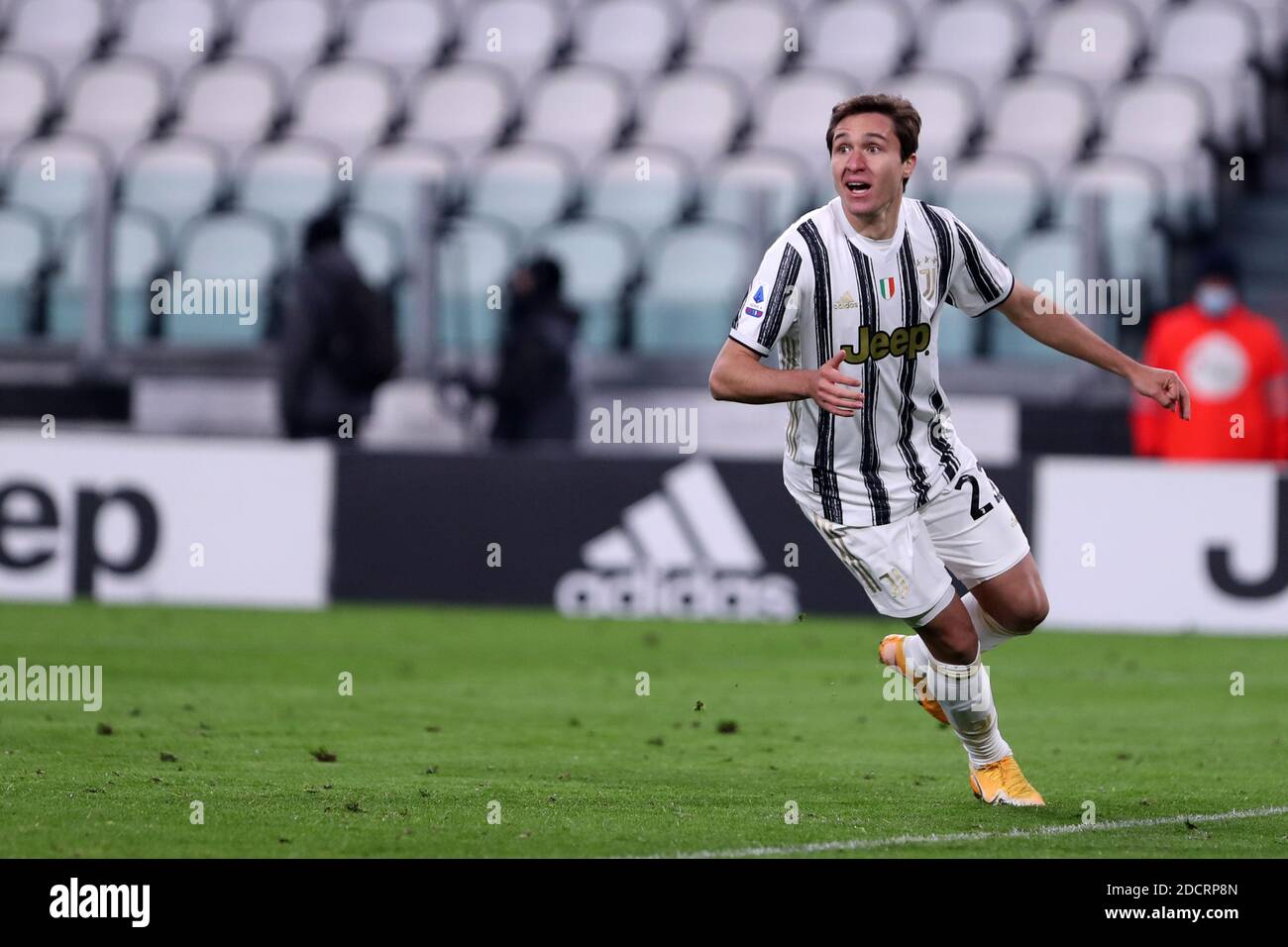 Federico Chiesa of Juventus FC during the Serie A match between Juventus Fc  and Cagliari Calcio. Juventus Fc wins 2-0 over Cagliari Calcio Stock Photo  - Alamy