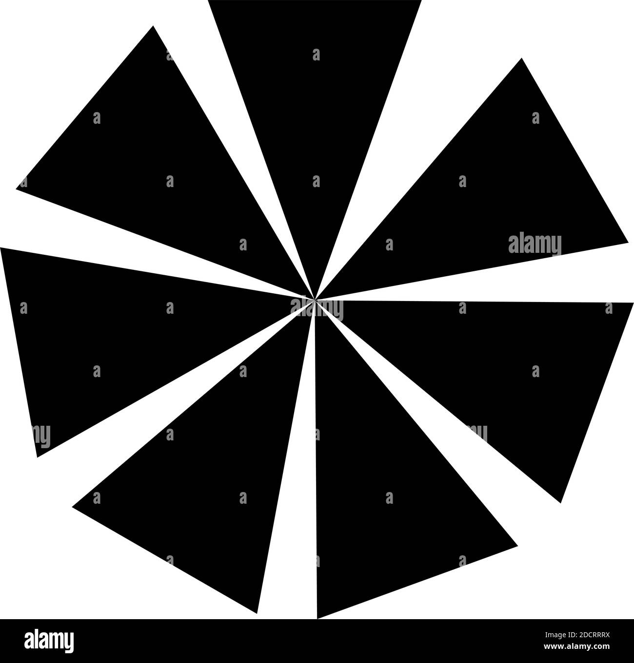 Radial, radiating stripes, lines. Converging lines square format design
