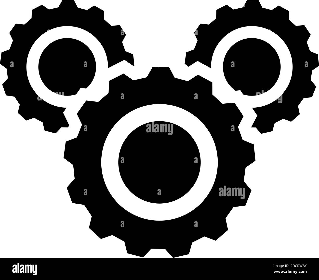 Gear, cogwheel, gearwheel icon, symbol and logo. Setup, customization, technical concept vector logo – Stock illustration, Clip-art graphics Stock Vector