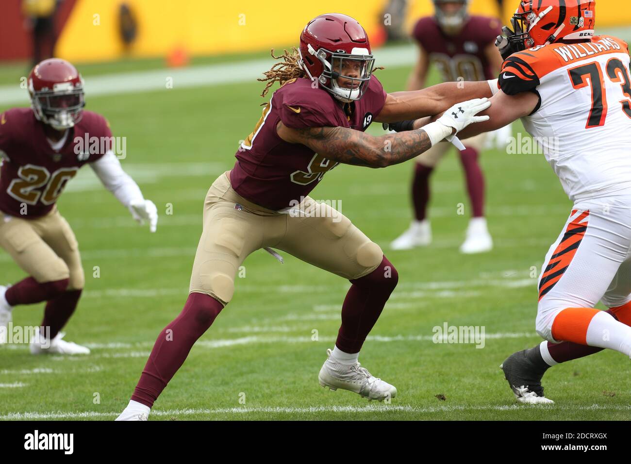 Cincinnati Bengals offensive tackle Jonah Williams (73) plays during the  first half an NFL football game against the Cincinnati Bengals, Sunday,  Sept. 26, 2021, in Pittsburgh. (AP Photo/Gene J. Puskar Stock Photo - Alamy