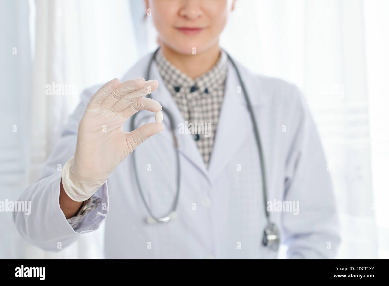 Doctor offering effective tablet Stock Photo