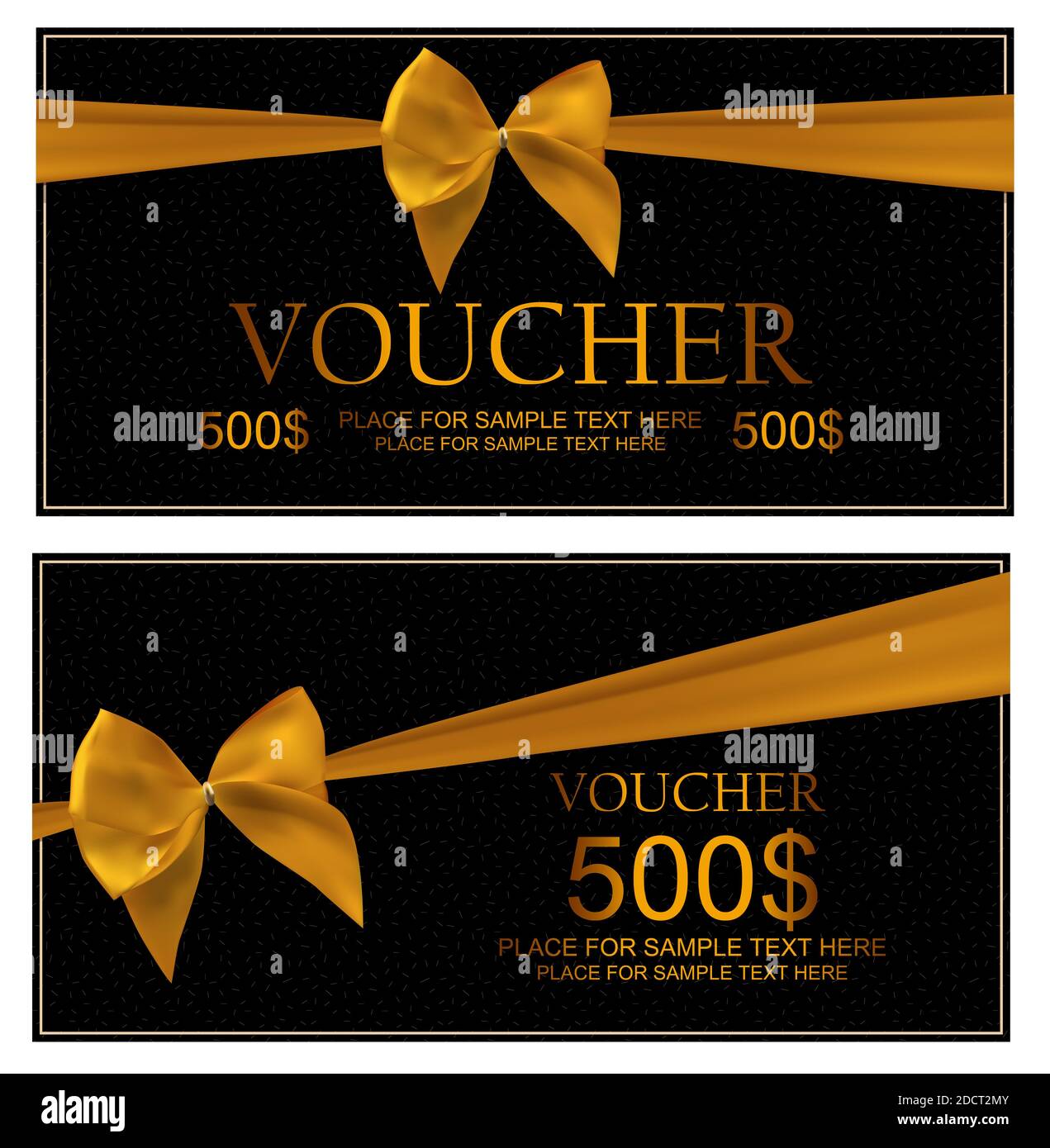 Gift Voucher Template For Your Business. Illustration Stock Photo Alamy